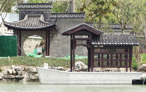 親水平臺 仿古建筑 古運河東岸 上新 嘍