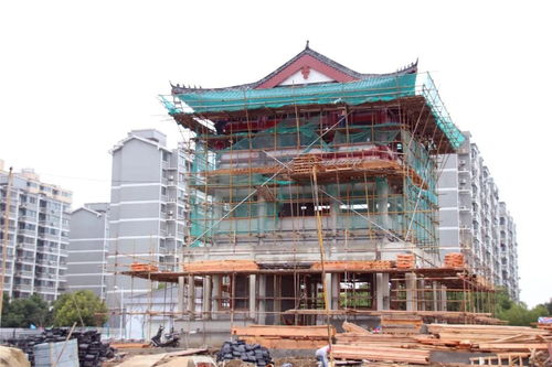 云林文化廣場最新動態 仿古建筑群封頂 廣場雛形初現